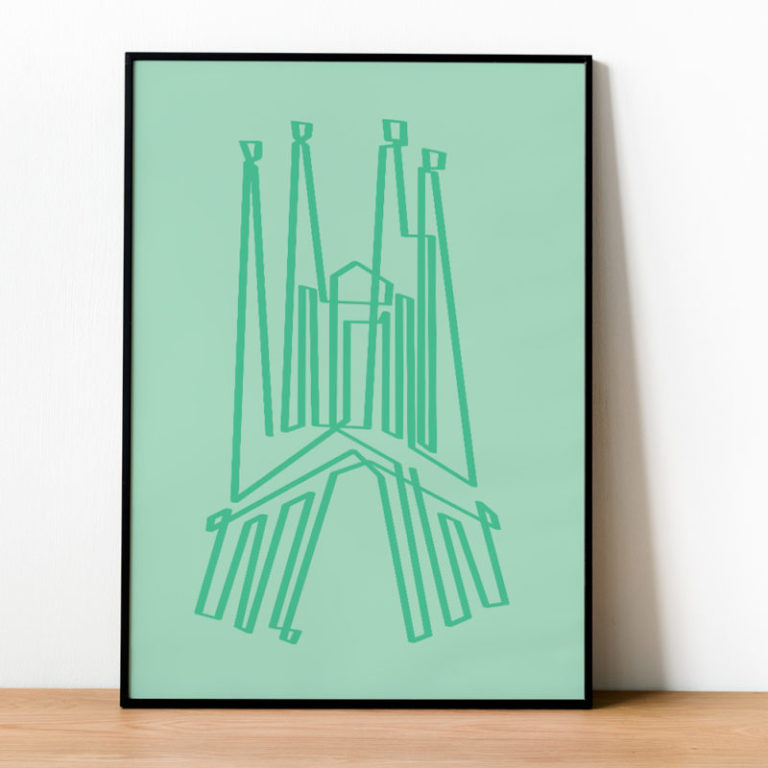La Sagrada Família. Botiga de làmines i pòster per decorar la teva llar