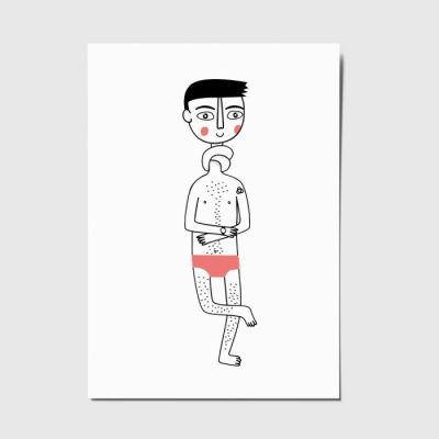 Postals Ilustración de la colección "Sentimientos ilustrados". Dibujando emociones