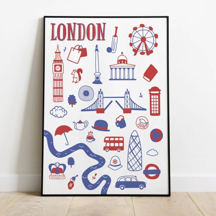 Pòster London iconic. Decora la teva llar amb làmines úniques i originals