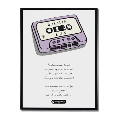 Casete ilustrado de La Perla, Rosalia