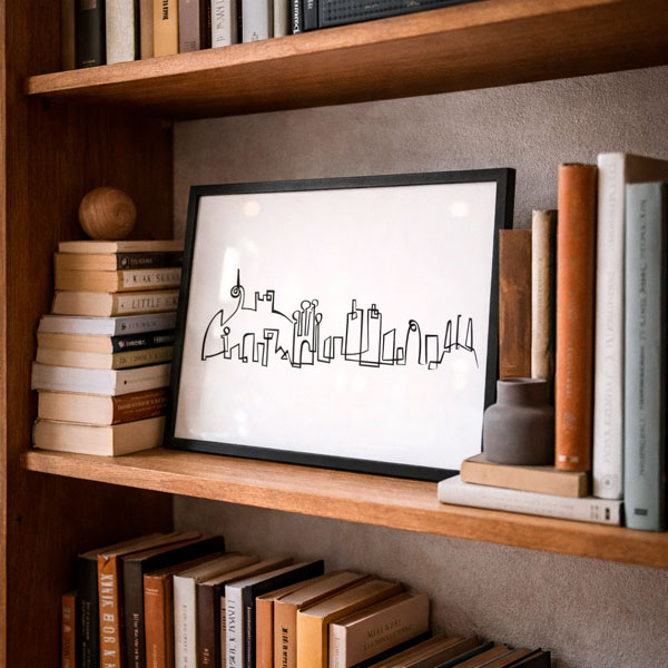 Ilustración con historia propia diseñada por Pau Ricart para hogares con identidad